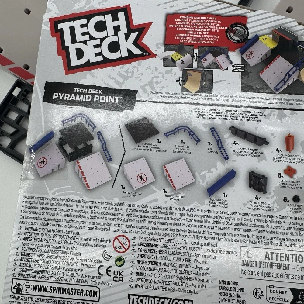 Tech Deck Lot 2‎ Power Flippin Disorder Pyramid Point Baker Skate Park Set